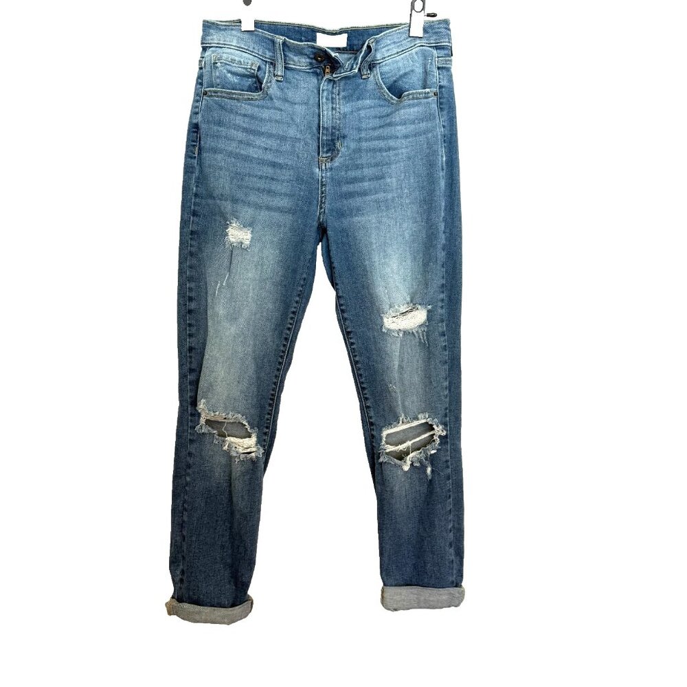 altar'd state jeans Size 5, 27 Distressed high rise straight leg medium wash